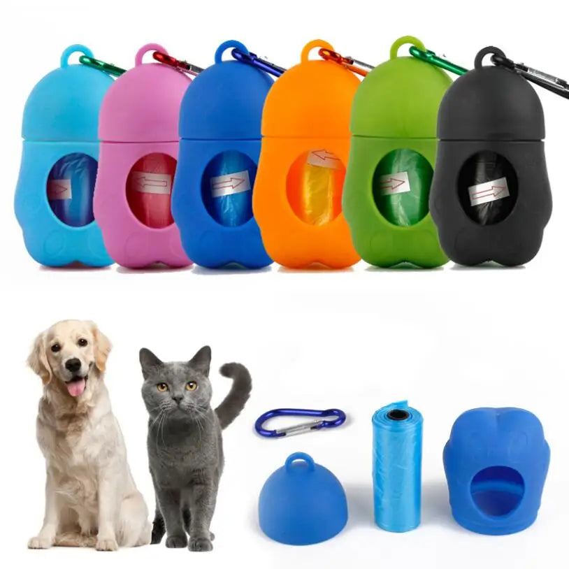 Pooper Scooper Dog Garbage Bags Portable Waste Bags Cat Poop Pick up Extractive Clean-Up Pet outside Walk Hanging on the Leash