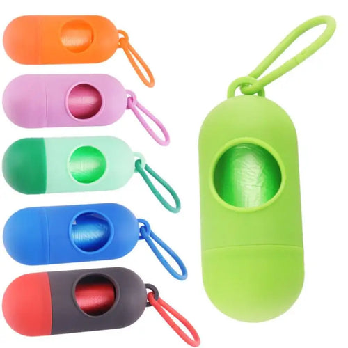 Pooper Scooper Dog Garbage Bags Portable Waste Bags Cat Poop Pick up Extractive Clean-Up Pet outside Walk Hanging on the Leash